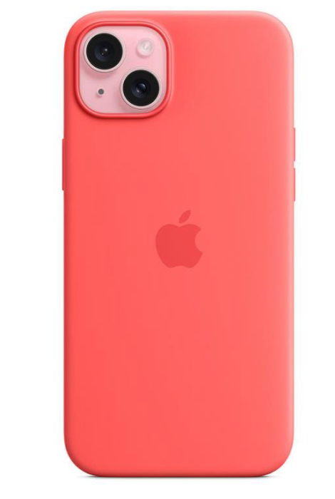 Apple iPhone 15 Plus Silicone Case with MagSafe - Guava