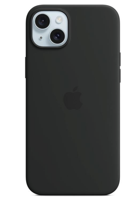 Apple iPhone 15 Plus Silicone Case with MagSafe - Black