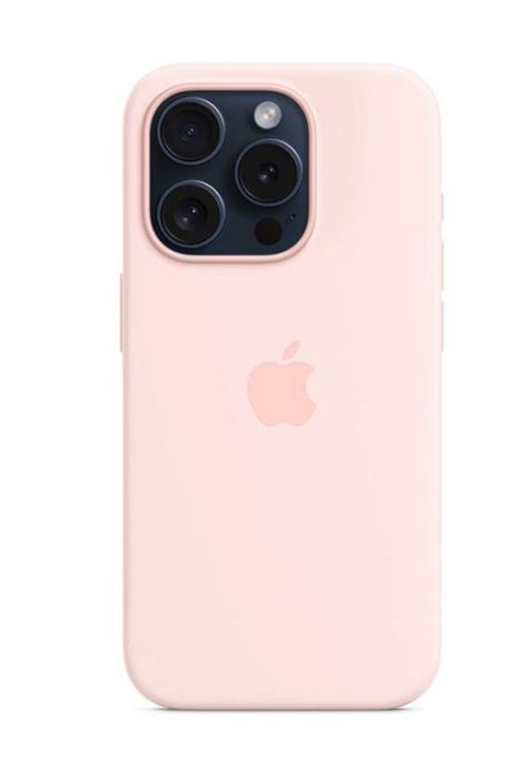 Apple iPhone 15 Pro Silicone Case with MagSafe - Light Pink
