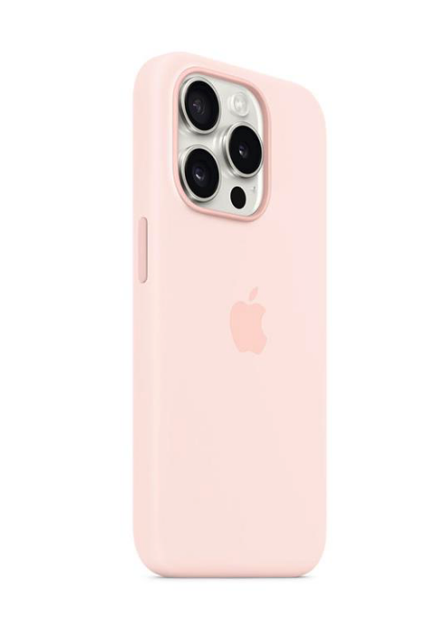 Apple iPhone 15 Pro Silicone Case with MagSafe - Light Pink