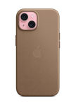 Apple iPhone 15 FineWoven Case with MagSafe - Taupe