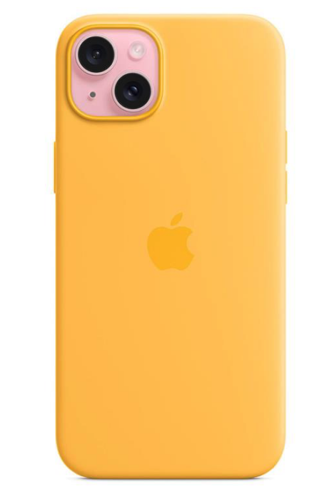 Apple iPhone 15 Plus Silicone Case with MagSafe - Sunshine