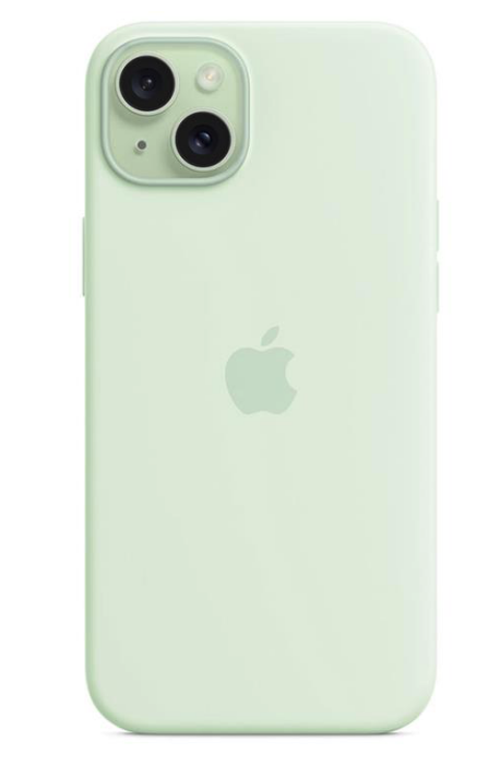 Apple iPhone 15 Plus Silicone Case with MagSafe - Soft Mint
