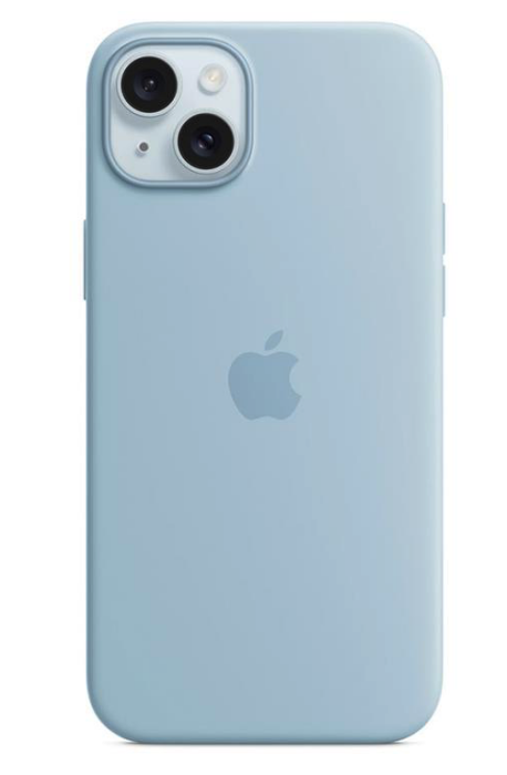 Apple iPhone 15 Plus Silicone Case with MagSafe - Light Blue