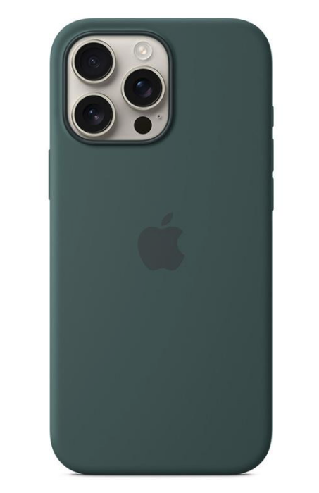 Apple iPhone 16 Pro Max Silicone Case with MagSafe - Lake Green