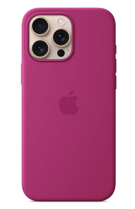 Apple iPhone 16 Pro Max Silicone Case with MagSafe - Fuchsia
