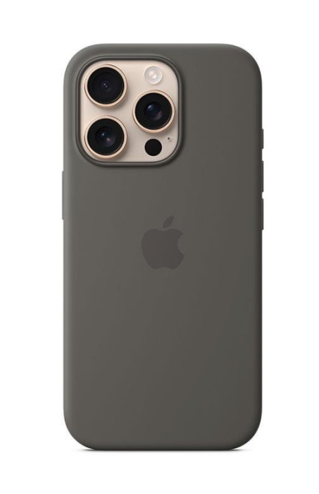Apple iPhone 16 Pro Silicone Case with MagSafe - Stone Gray