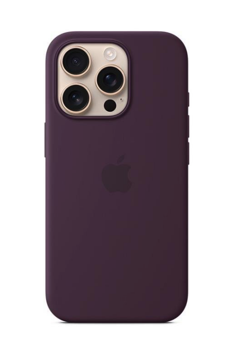 Apple iPhone 16 Pro Silicone Case with MagSafe - Plum