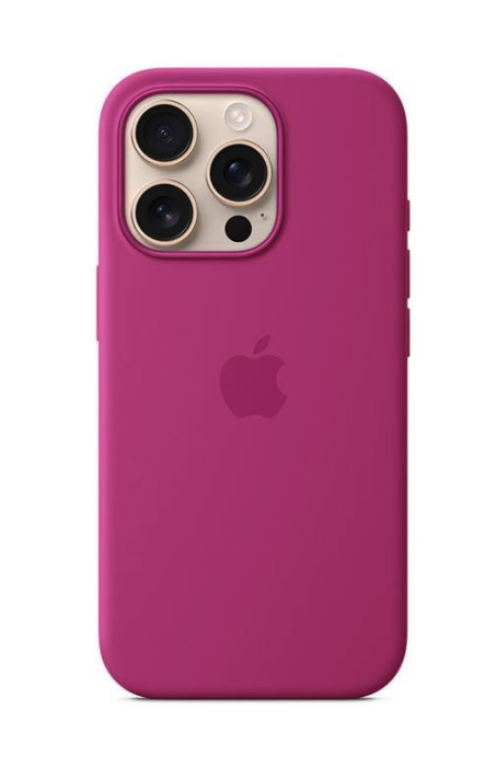 Apple iPhone 16 Pro Silicone Case with MagSafe - Fuchsia