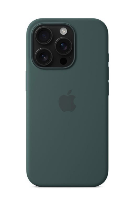 Apple iPhone 16 Pro Silicone Case with MagSafe - Lake Green
