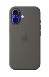Apple iPhone 16 Silicone Case with MagSafe - Stone Gray