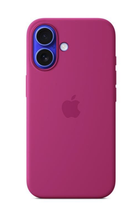 Apple iPhone 16 Silicone Case with MagSafe - Fuchsia