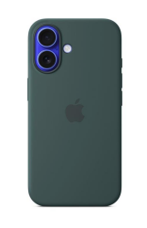 Apple iPhone 16 Silicone Case with MagSafe - Lake Green