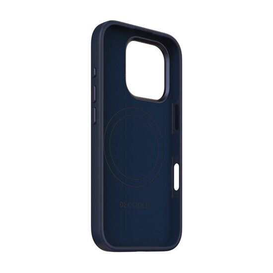 Decoded Antimicrobial Silicone MagSafe maskica za iPhone 16 Pro - Tamno Plava