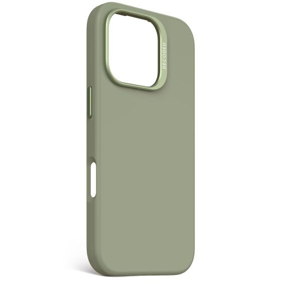 Decoded Antimicrobial Silicone MagSafe maskica za iPhone 16 Pro - Zelena