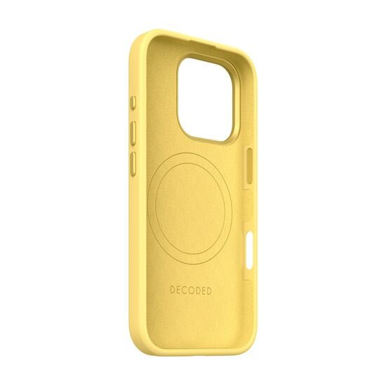 Decoded Antimicrobial Silicone MagSafe maskica za iPhone 16 Pro - Žuta