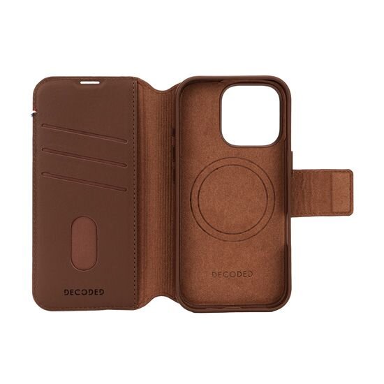 Decoded MagSafe Detachable Folio za iPhone 16 Pro – Smeđa
