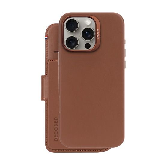Decoded MagSafe Detachable Folio za iPhone 16 Pro Max - Smeđa