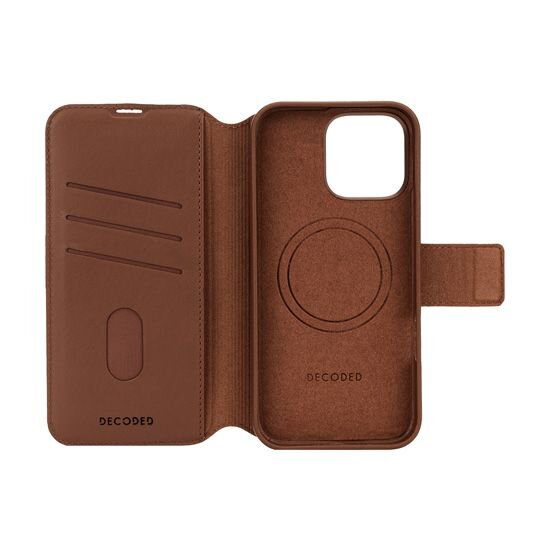 Decoded MagSafe Detachable Folio za iPhone 16 Pro Max - Smeđa