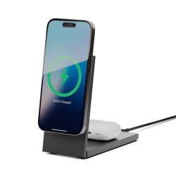 Native Union Rise 2-in-1 Qi2 Magnetic Wireless Charger - Crna